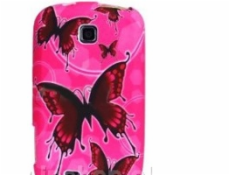 OEM Ochranný kryt pre Pink Butterfly na Samsung Ga