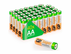 1x40 GP Super Alkaline AA Mignon Batteries Blister 030E15AS40-2