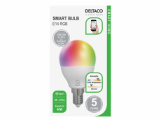 DELTACO SH-LE14G45RGB, SMART Led žiarovka, E14