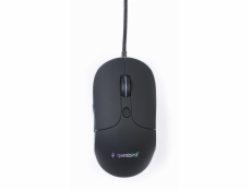 Gembird MUS-UL-02 Illuminated large size wired mouse  USB  2400DPI  black
