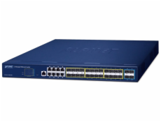 Planet GS-6311-16S8C4XR switch L3, 8x1GE combo, 16x SFP, 4x10G SFP+, 2x power-in