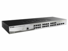 D-Link DGS-1210-28/ME 28-Port Gigabit Metro Ethernet Smart Switch, 24x GbE, 4x SFP, fanless