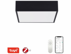 IMMAX NEO CANTO SLIM Smart stropní svítidlo 28x28cm 22W 1610lm černé Zigbee 3.0, TUYA