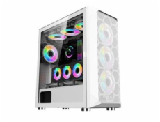 1stCOOL MiddleTower Wind Storm White, E-ATX, USB3.0 + set 4x ARGB fan