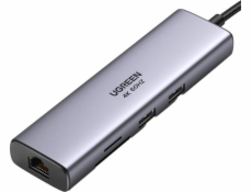 UGREEN USB-C to 2*USB3.0+HDMI+RJ 45+SD&TF +PD port Hub