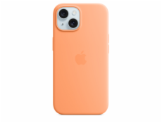 iPhone 15+ Silicone Case with MS - Orange Sorbet