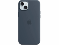 iPhone 15+ Silicone Case with MS - Storm Blue