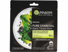 Garnier Skin Naturals Pure Charcoal Black Tissue Sheet Sheet Mask - Black Algae 28g