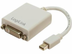 LogiLink DisplayPort Mini AV adaptér – DVI-I bílý (CV0037)