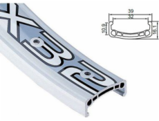 ALEXRIMS Extreme DX32 ráfek CNC s bočním krytem 24x48 bílý (ALX-DX32484BL)