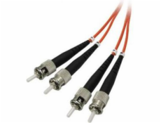 Propojovací kabel z optických vláken, multimode, 50/125, ST - ST, 2m