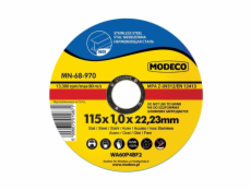 Modeco Plochý brusný kotouč na řezání oceli 115x1x22,23mm 50 ks. - MN-68-970