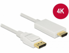 Delock DisplayPort - HDMI kabel 2m bílý (83818)