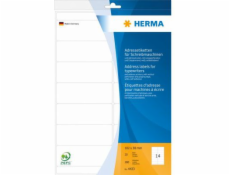 Herma Adresní nálepky na psací stroje, bílé, 102 x 38 mm, 280 štítků (4433)