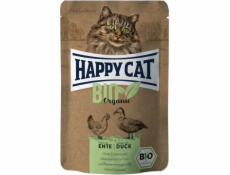 Happy Cat Bio Bio, mokré krmivo pro dospělé kočky, kuře a kachna, 85g, sáček