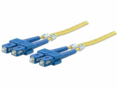 Intellinet Network Solutions Fiber Optic Patch, Duplex, Single-mode, SC/SC, 9/125µm, OS2, žlutá, 2m (470612)