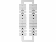 EM GROUP Označovač pro kolejové svorkovnice 2,5-70mm2 /L/ bílý 20 ks. (43192)
