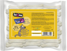 Hau&Miau PRESSED BONE BONE WHITE 10cm, 20ks/bal., 600g/bal., 20bal./krab.