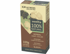 Venita Herbal Hair Dye 4,34 ořechově hnědá