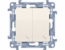 Kontakt-Simon Schodová spojka Simon 10 double 10AX krémová (CW6/2.01/41)