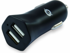 Concepttronic CONCEPTRONIC 2-portová USB nabíječka do auta, 12W