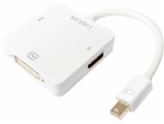 LogiLink DisplayPort Mini AV adaptér - DisplayPort - HDMI - DVI-I bílý (CV0045A)