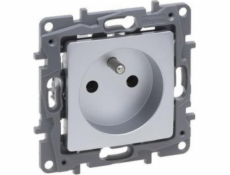 Legrand Niloe Selection Socket 2p+s 16A 250V (bez závěrky, šroubovací svorky) hliník 762140