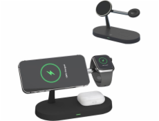 Indukční nabíječka Strado 3v1 QI T268 pro Apple iPhone/AirPods/Watch universal