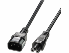 Lindy Lindy 30340 napájecí kabel IEC C14 - IEC C5 napájecí prodlužovací kabel - 1m