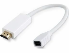 AV adaptér MicroConnect DisplayPort Mini - HDMI bílý (HDMMDP)