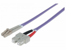 Intellinet Network Solutions LC/SC OM4 optický propojovací kabel 50/125um Duplex Multimode, 3m, fialový (750936)
