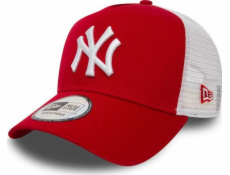 Červená a bílá čepice New Era New York Yankees Clean A Frame Trucker (11588488)