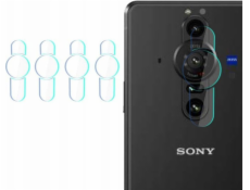 Hybridní sklo pro objektiv fotoaparátu 3MK Ochrana objektivu Sony Xperia Pro I 5G [4 PACK]