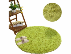 Strado Kulatý koberec Shaggy Strado 150x150 GreenGrass Green) univerzální