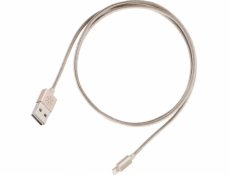 SilverStone USB-A – Lightning USB kabel 1 m zlatý (52016)