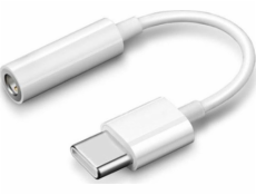 USB adaptér USB-C – Jack 3,5 mm bílý (30422)