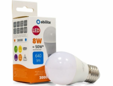 Abilite LED ŽÁROVKA ABILITE MILKY BALL WARM E27 8W/230V 640LM G45