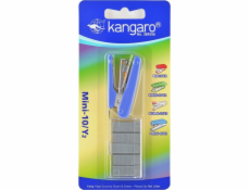 Kangaro sešívačka KANGARO Mini-10/Y2 sešívačka + sponky, sponky až 10 listů, blistr, světle modrá