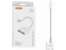 Somostel SMS-BZ05 Lightning USB adaptér - Lightning x2 bílý (28265)