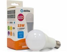 Abilite LED ŽÁROVKA ABILITE CLASSIC MLÉKO TEPLÉ E27 15W/230V 1521LM A65