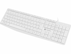 Klávesnice Natec NATEC NAUTILUS ES SLIM KEYBOARD WHITE