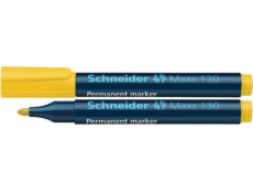 Schneider Permanentní popisovač SCHNEIDER Maxx 130, kulatý, 1-3 mm, žlutý - 4004675038098