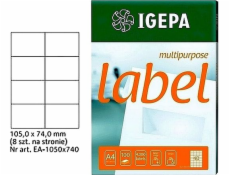 Mondi LABELS A4 IGEPA 105 X 74,0 MM BÍLÁ (100)