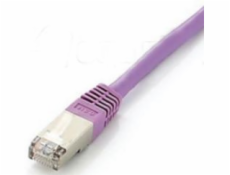 Equip Patchcord S/FTP, Cat6A, 0,5m, růžový (605657)