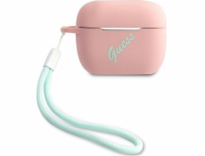 Guess Case Guess GUACAPLSVSPG kryt Apple AirPods Pro růžový zelený/růžový zelený silikonový Vintage