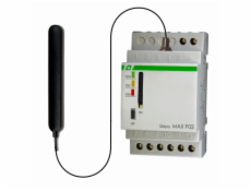 F&F GSM CLIP relé dálkového ovládání 2xOUT, 2xIN, ovládání brány, napájení 230V AC, 1NO kontakty, montáž na DIN lištu SIMPLYMAX-P02