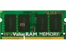 Paměť notebooku Kingston ValueRAM, SODIMM, DDR3, 8 GB, 1600 MHz, CL11 (KVR16S11/8)