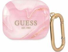 Guess Case Guess GUA3UNMP kryt Apple AirPods 3 růžový/růžový Marble Collection