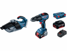 Sada nářadí Bosch BOSCH GSB 18V-50 SET + PLYNOVÝ VYSAVAČ 18V-1 + 2 X 5 Ah + L-BOXX 136