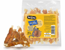 Hau&Miau Hau&Miau Rybí proužky zabalené v měkké kachně 500g HM-8121